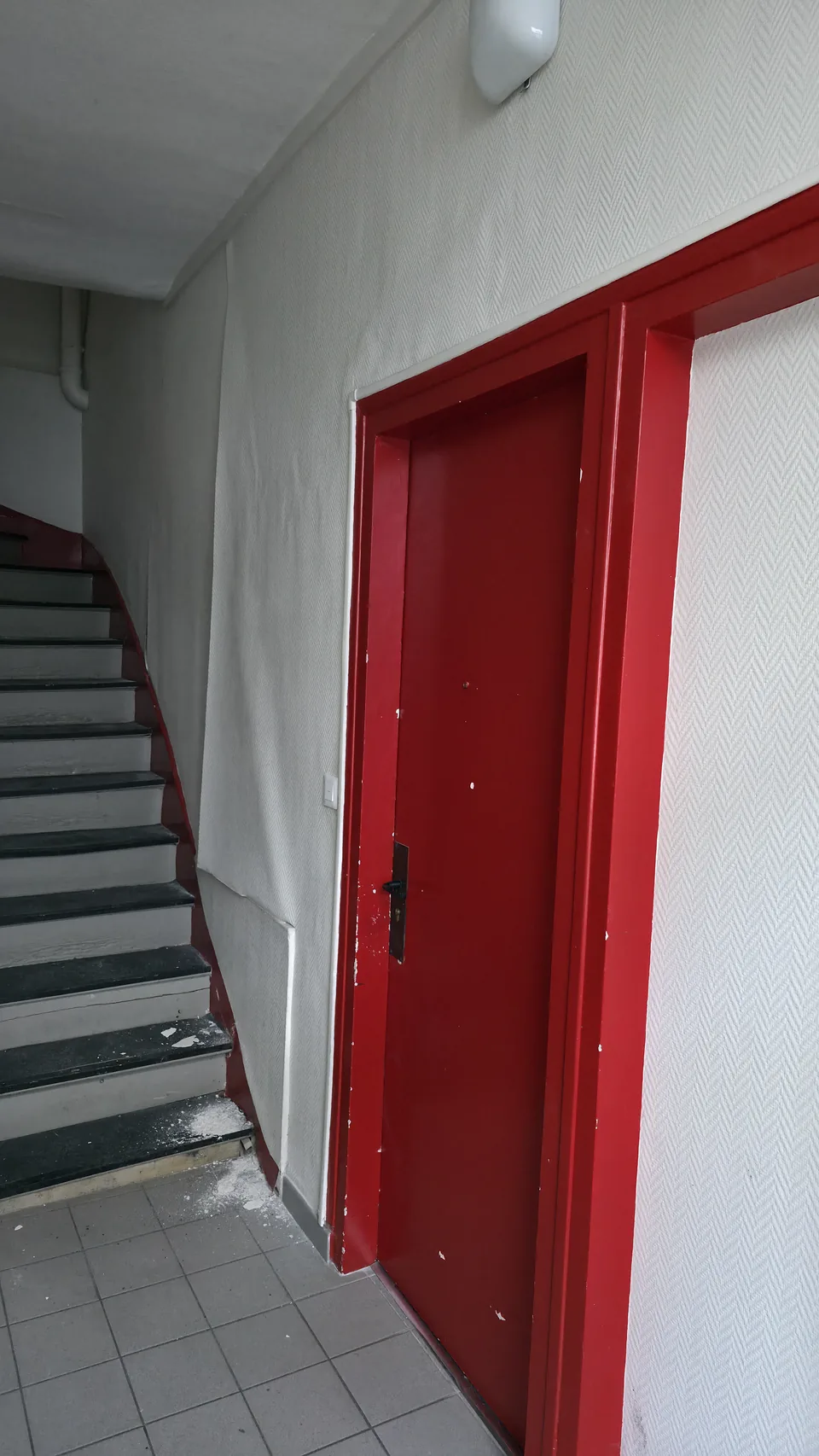 État initial d’une cage d’escalier de copropriété à rénover